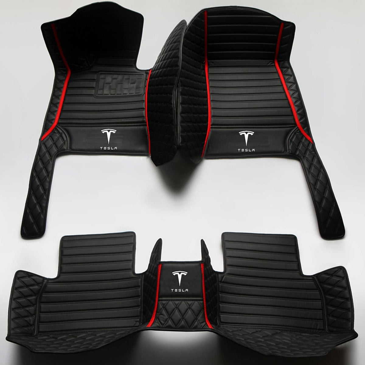Waterproof Non-Slip All Weather Leather Car Floor Mat Pack of 2 D327400