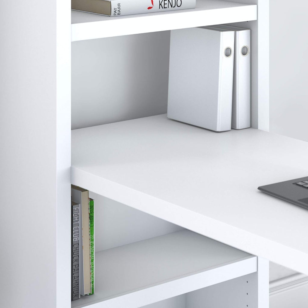 Pure White Bookcase Desk I518842