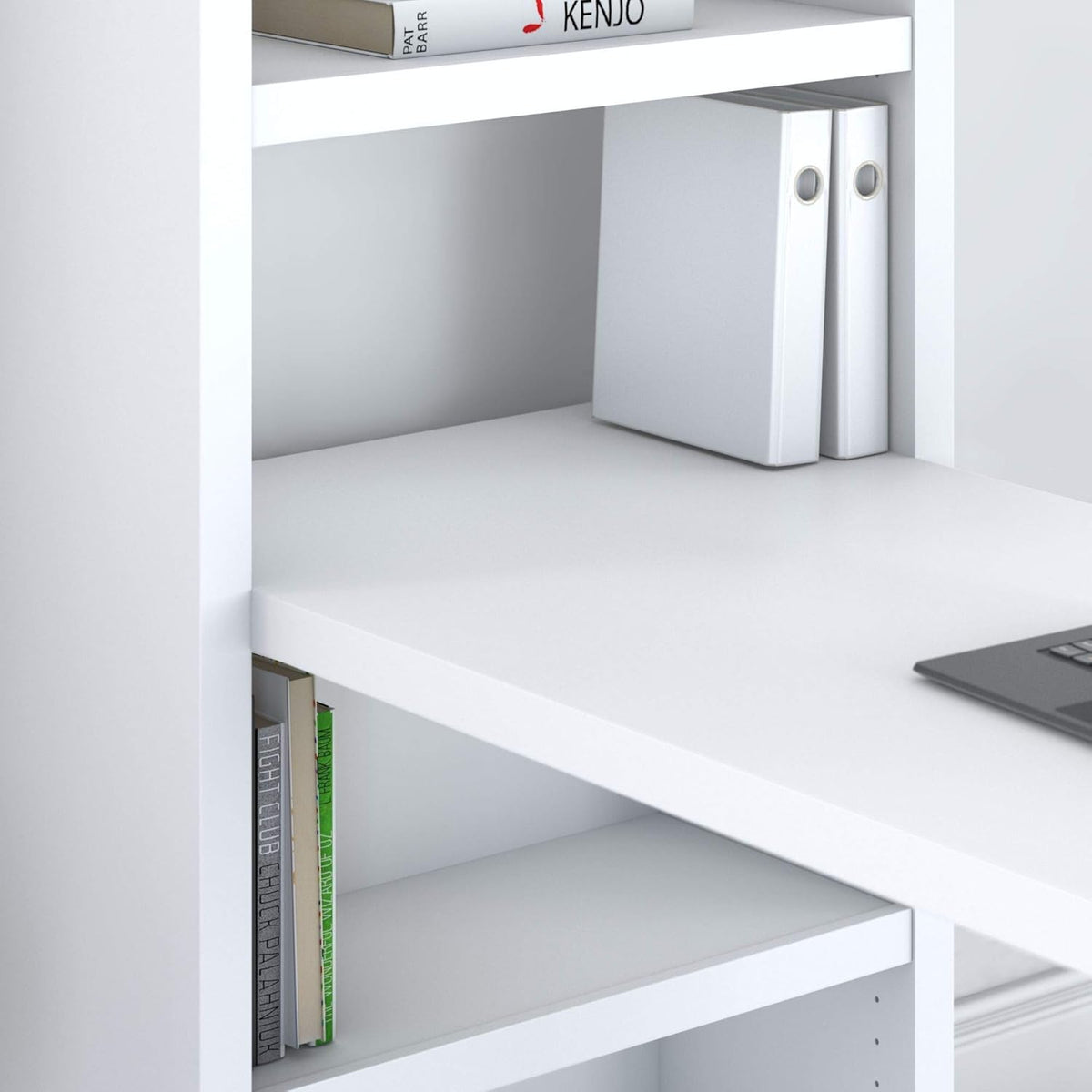 Pure White Bookcase Desk I518842