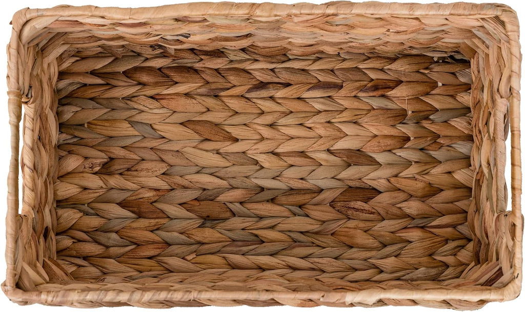 Woven Natural Water Hyacinth Organizational Basket Set of 3 D7229