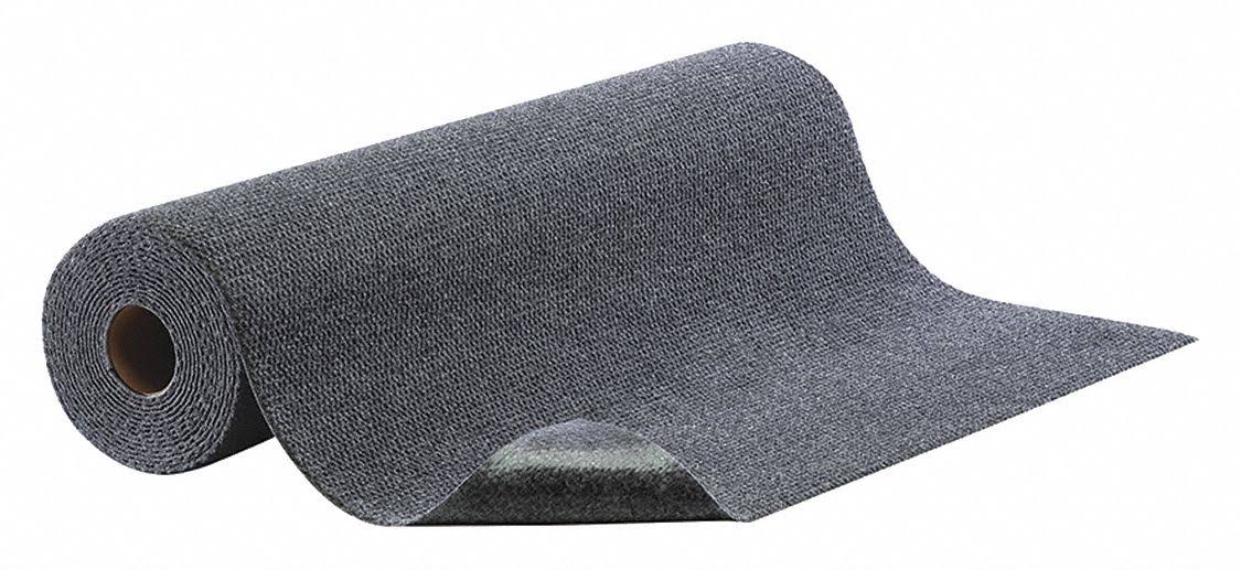 Gray Absorbent Floor Mat, 25 ft. L N8137
