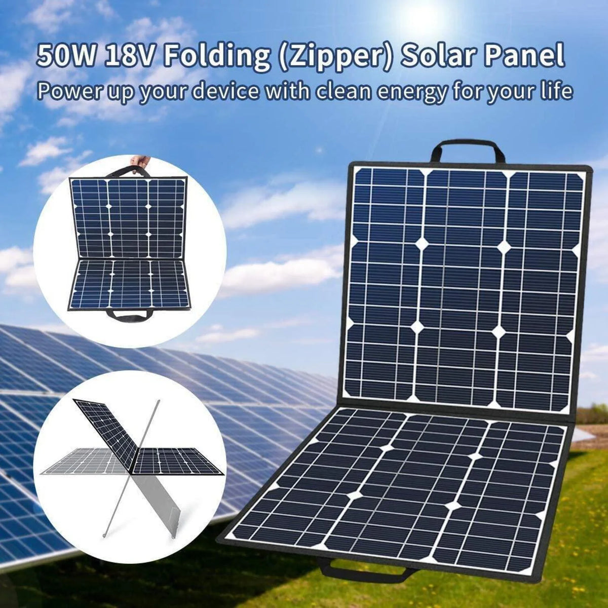 200W Portable Power Station with 50W Solar Panel E590495