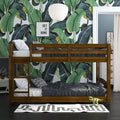 Full-Over-Full Floor Bunk Bed, Mocha U877456