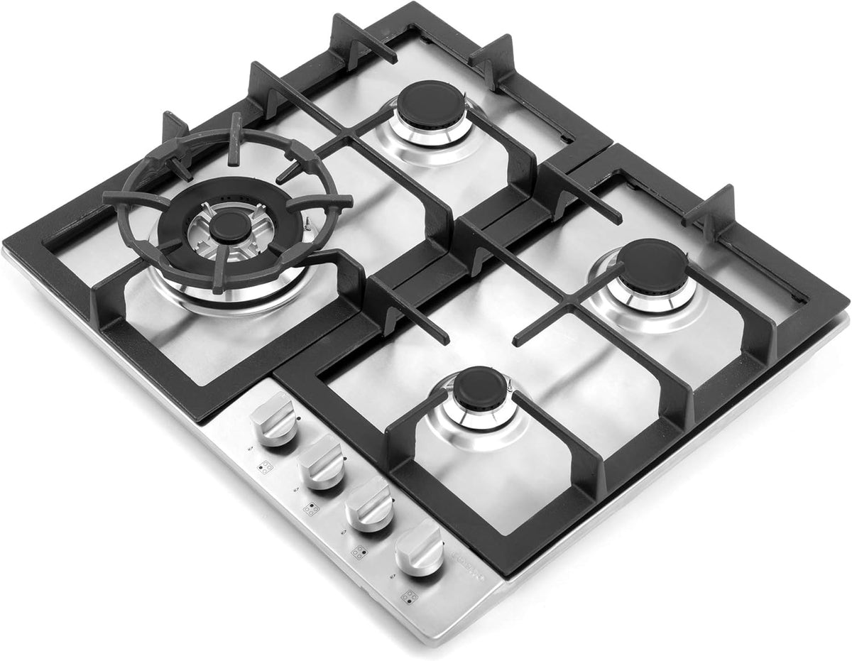 24 Gas Cooktop with 4 Sealed Burners Stainless Steel E689