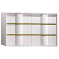 White 6 Drawer Poplar Wood Dresser G135381