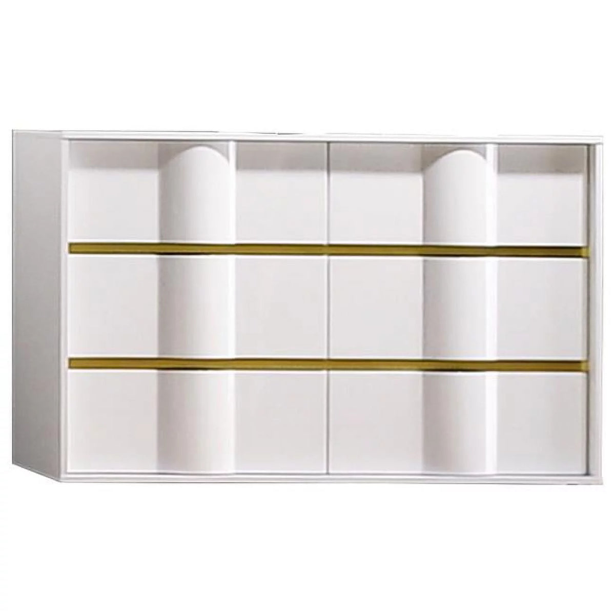White 6 Drawer Poplar Wood Dresser G135381