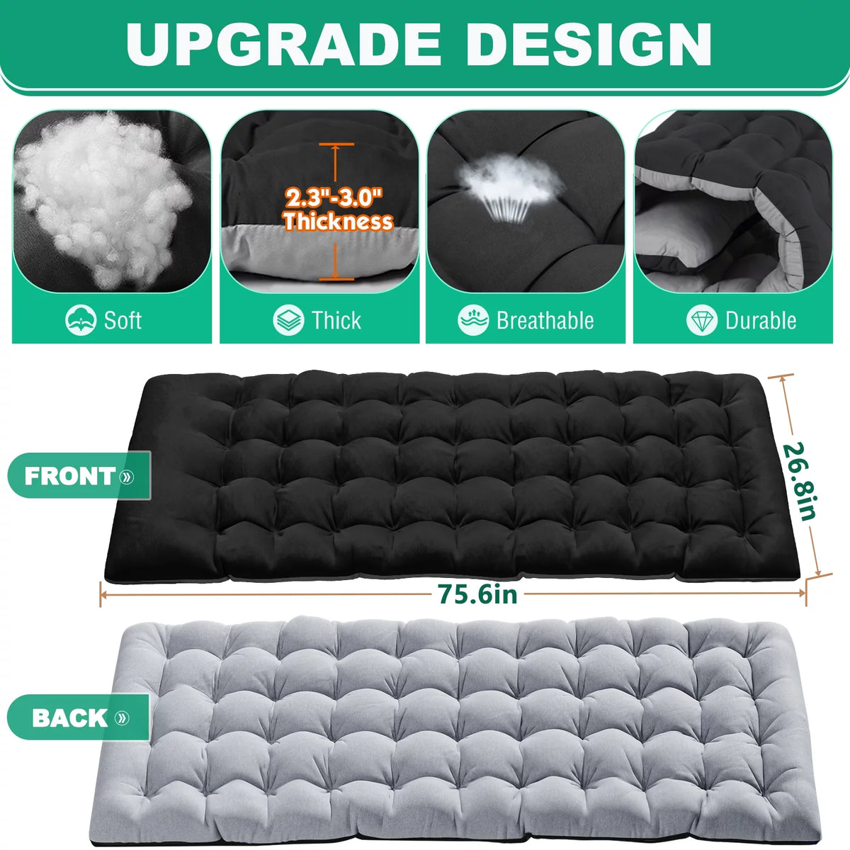 Folding Camping Cot with Mattress and Pillow M73050