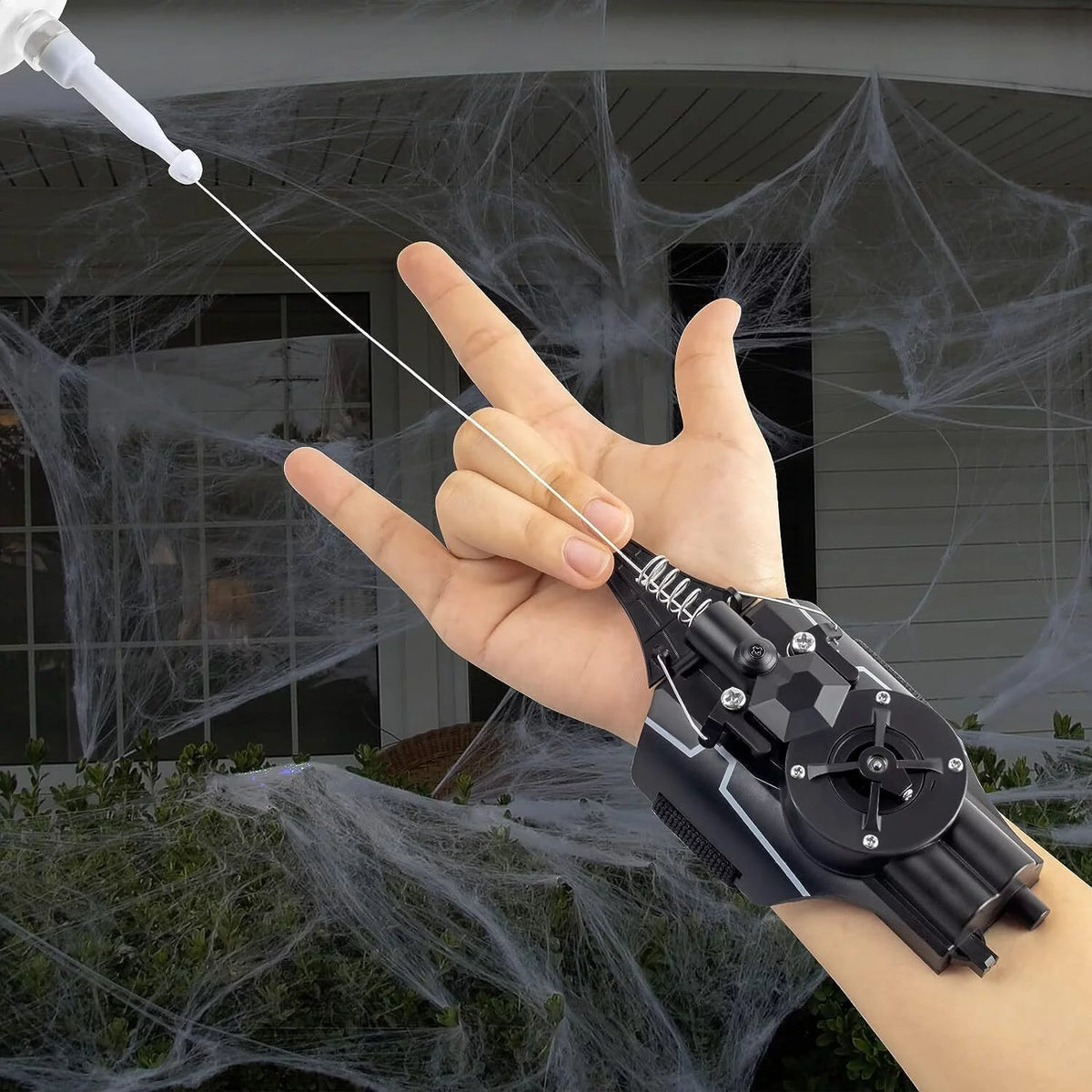 Black Electric Spider String Shooter Toy Y887
