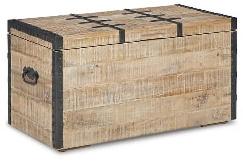 Whitewash Storage Trunk Z461