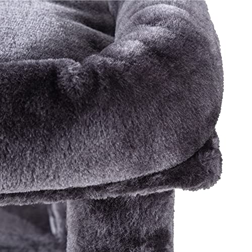 36 Inches Smoky Grey Cat Tree with Hammock C56001