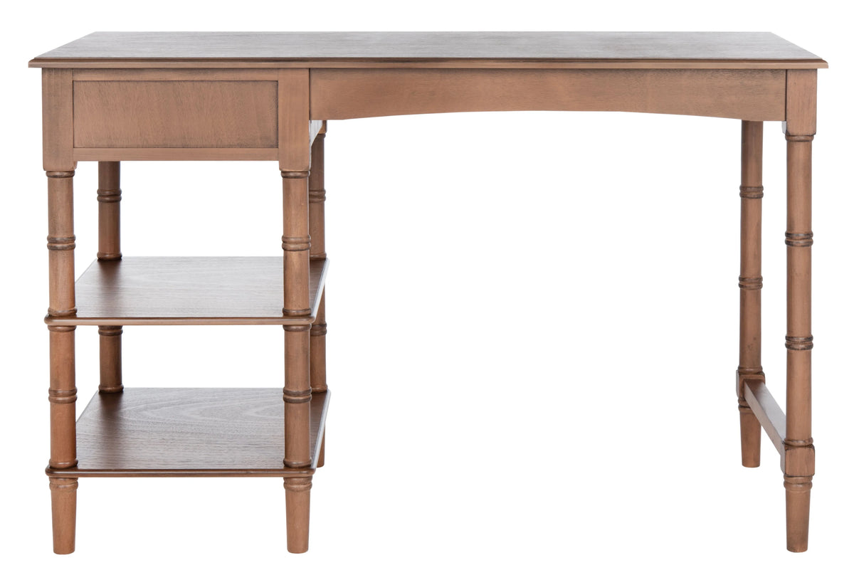 Brown Wood 1-Drawer Writing Desk E818568