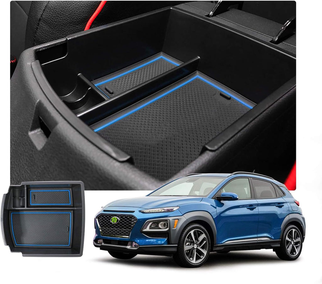Blue Car Center Console Organizer Tray Pack of 2 L4162