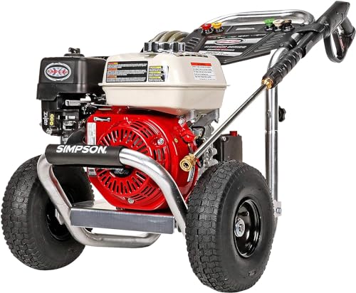 4200 PSI Gas Pressure Washer, 4.0 GPM Power Washer, Honda GX390 Engine, 50-Foot Steel-Braided Hose, Aluminum Series H356696