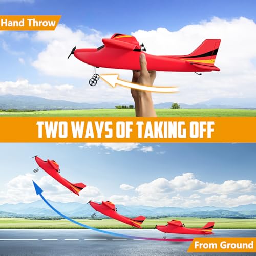 Red 2.4GHz Remote Control Airplane A726098