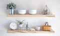 Hardwood Floating Accent Shelves Set of 2 K8529