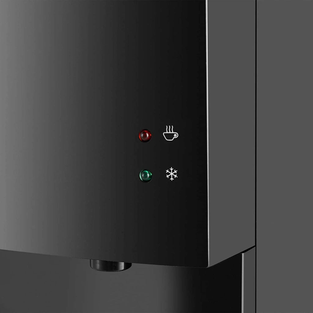 Black 5 Gallon Top Loading Water Dispenser Cooler with Child Safety Lock R690433
