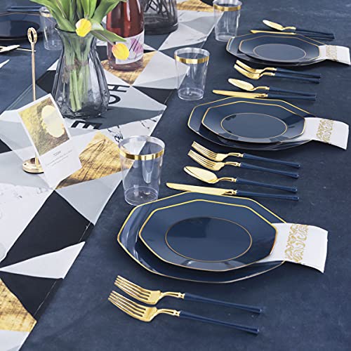 350 Pcs Plastic Dinnerware Set for 50 Guests H5687