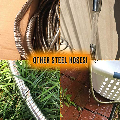 50 FT Stainless Steel Metal Garden Hose G195