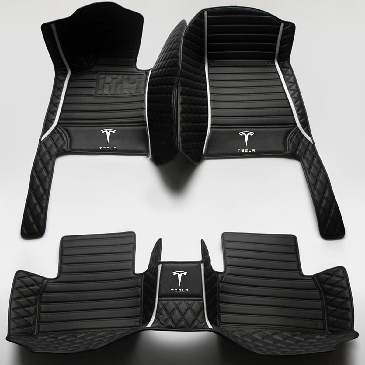 Waterproof Non-Slip All Weather Leather Car Floor Mat Pack of 2 D327400