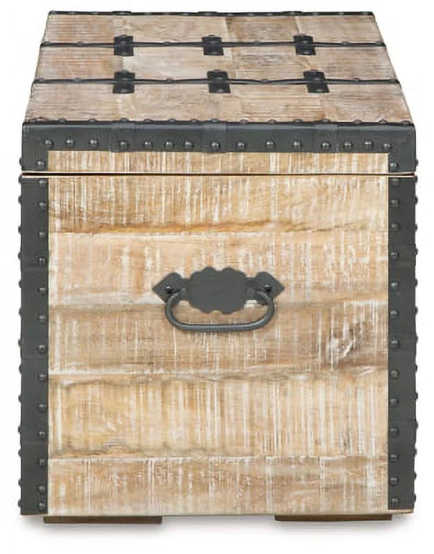 Whitewash Storage Trunk Z461