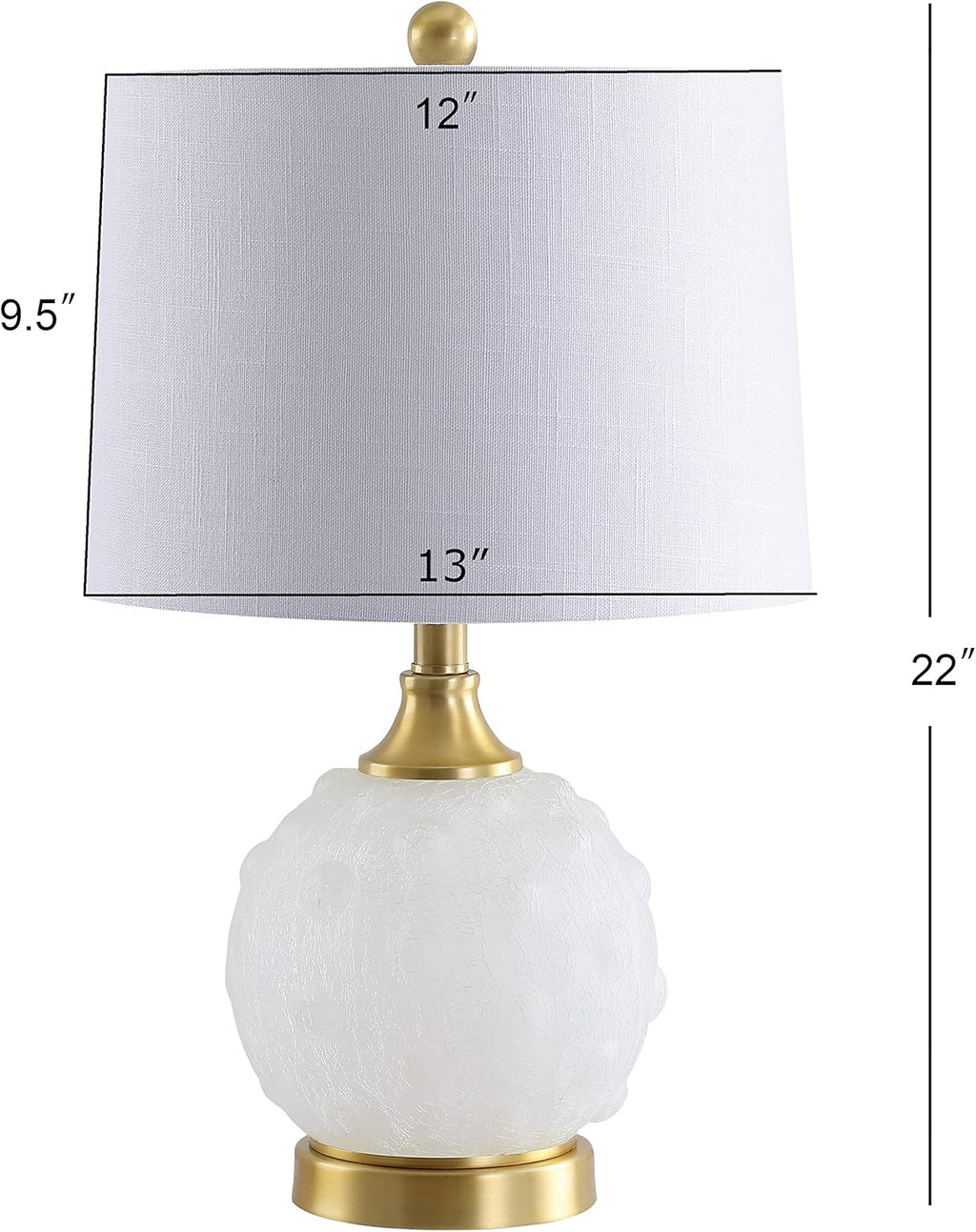 White/Brass Gold LED Lamp Y70933