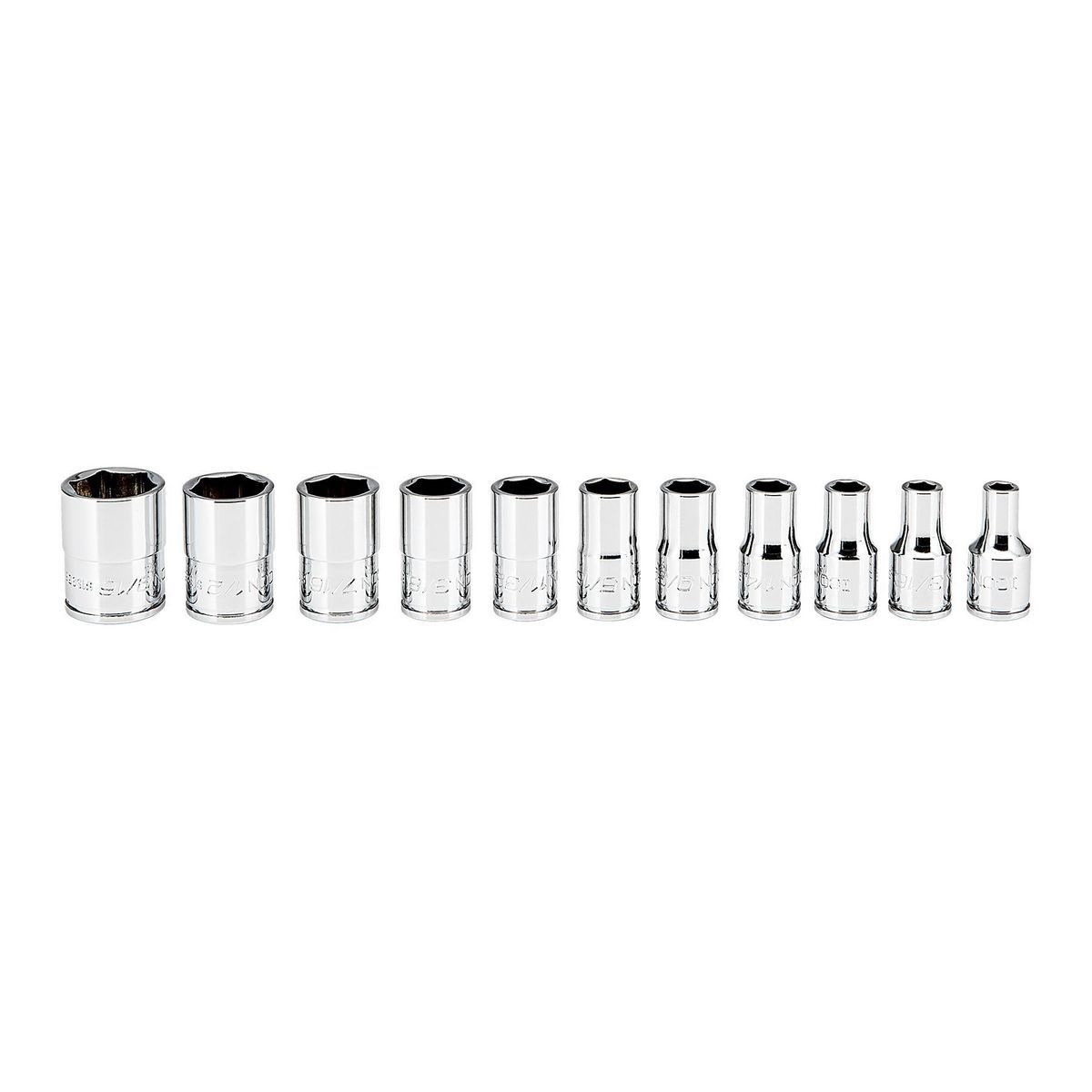 1/4 in. Drive SAE 11-Piece Socket Set H799356