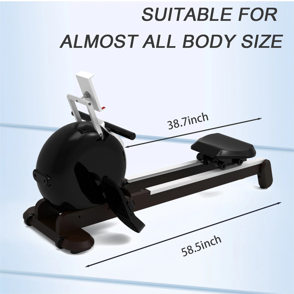 Magnetic Rowing Machine with 32 Levels Resistance, LCD Display Y7429