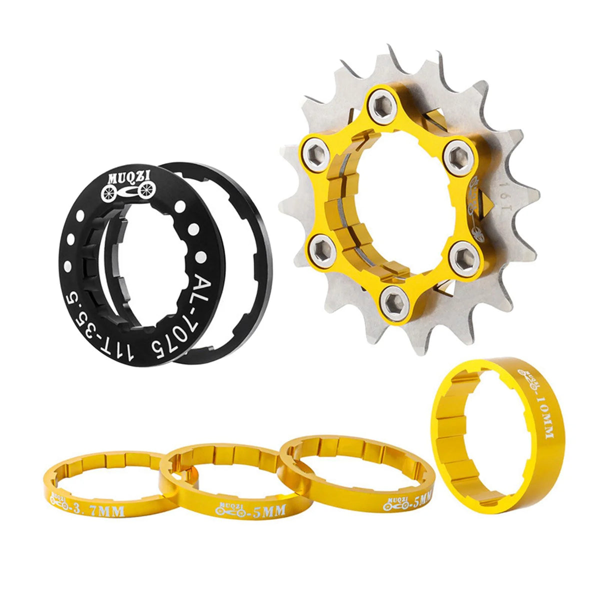 16T Single Cog Set Aluminum Alloy Freewheel Gear for Mountain Bike Hubs BMX Y56542