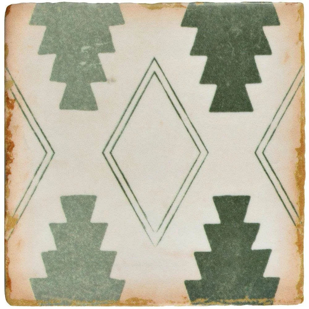 Forest Green Ceramic Floor and Wall Tile A677