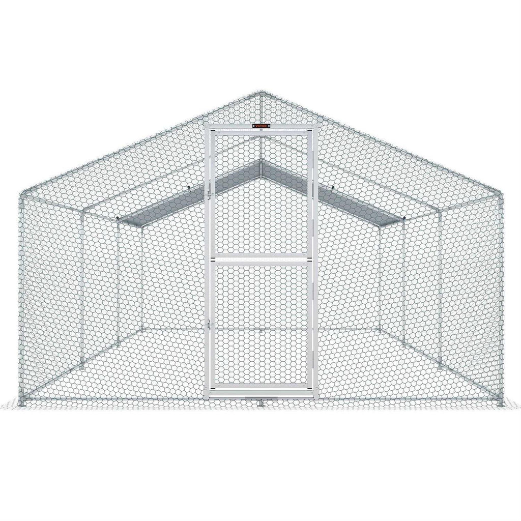 Large Metal Chicken Coop with Run G423395
