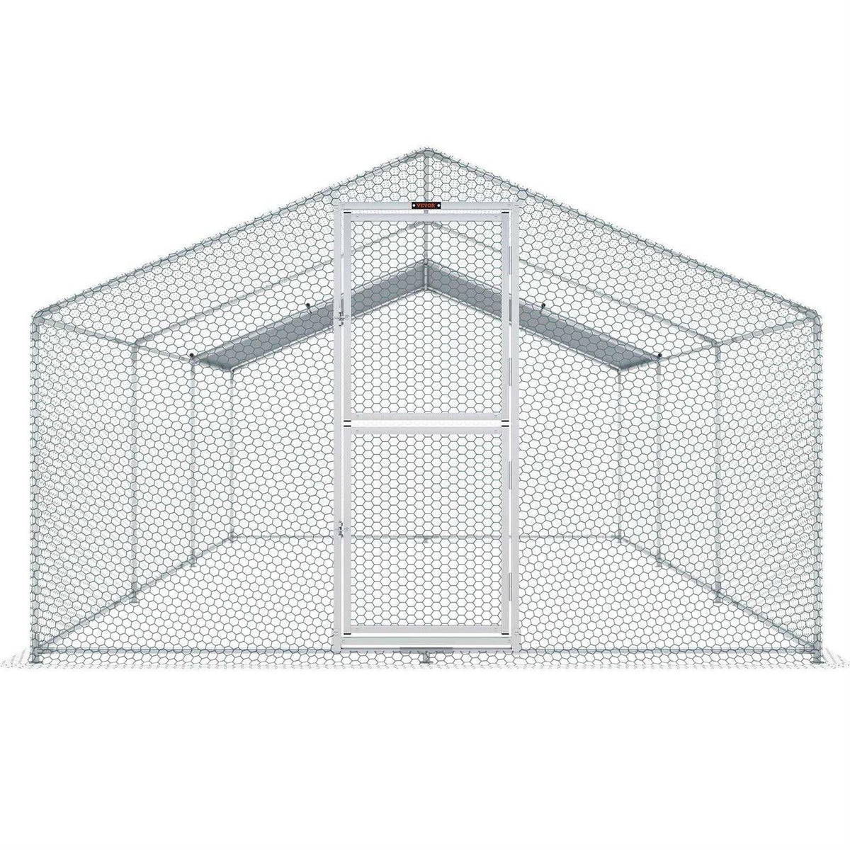 Large Metal Chicken Coop with Run G423395