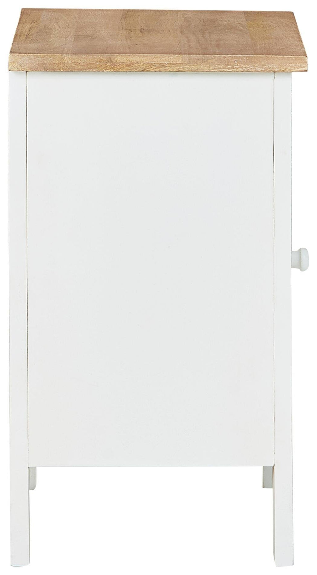 White and Brown Accent Cabinet M932