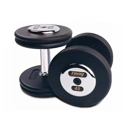 Black Chrome Cast Dumbbells 20 lbs. Sold as Pairs L1055