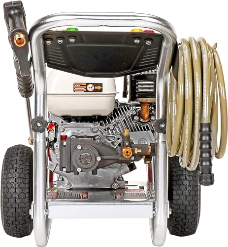 4200 PSI Gas Pressure Washer, 4.0 GPM Power Washer, Honda GX390 Engine, 50-Foot Steel-Braided Hose, Aluminum Series H356696