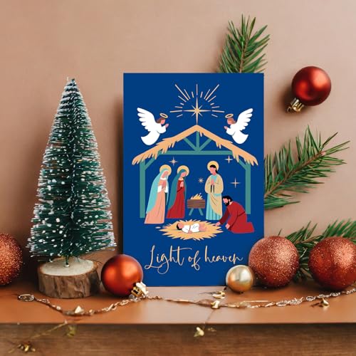 24 Pack Christmas Cards with 6 Designs D5960