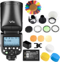 Round Head On Camera Flash Speedlite with Lithium Battery F905