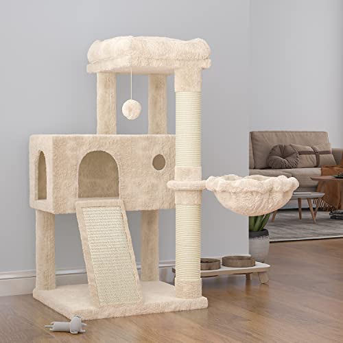 36 Inches Smoky Grey Cat Tree with Hammock C56001