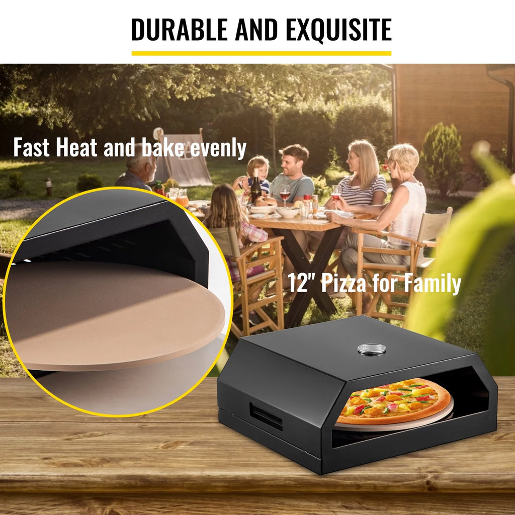 Stainless Steel Outdoor Pizza Oven with 12 Pizza Stone and Baking Tools Z76635