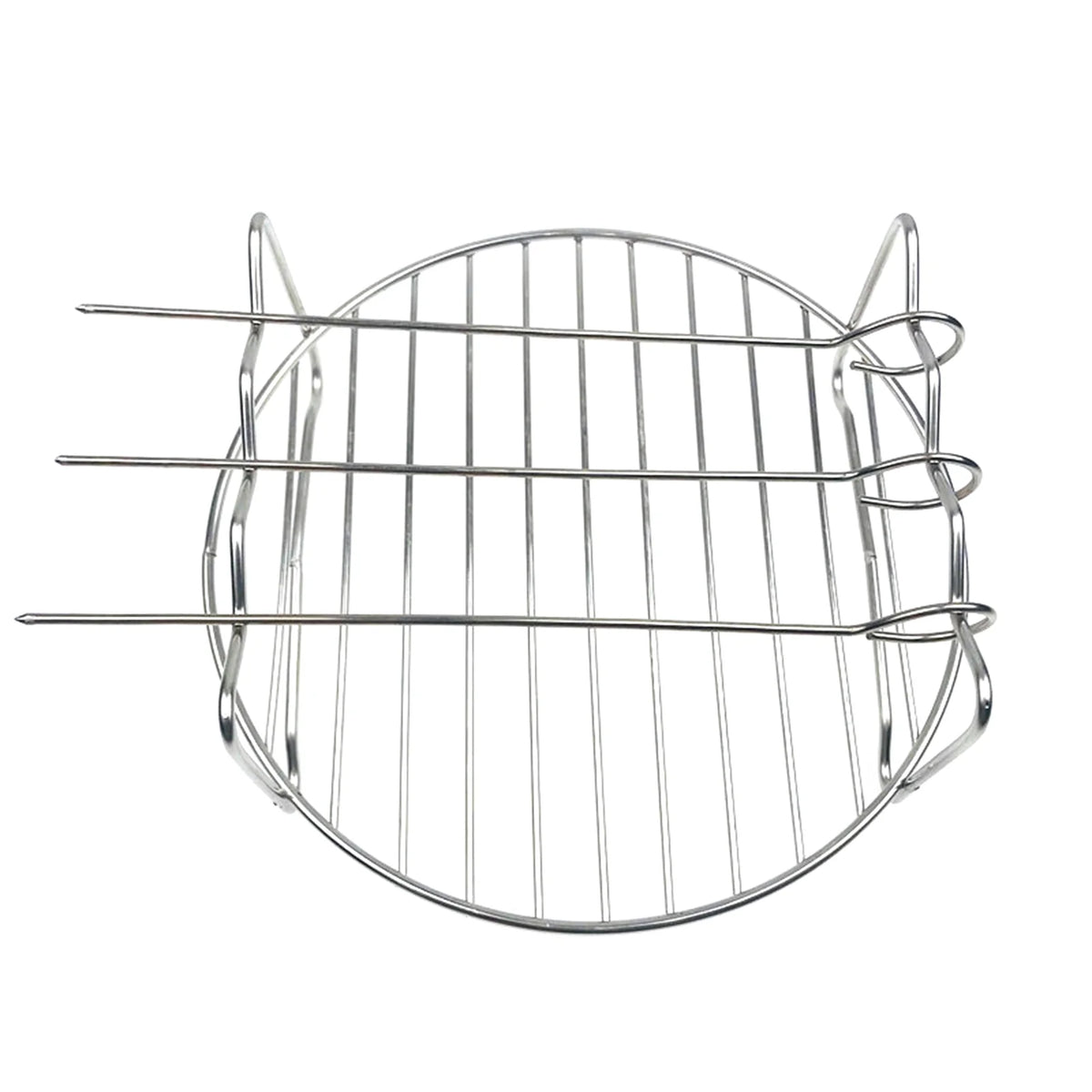 10Pcs Air Fryer Accessory Kit Frying Baking Pan Rack Pizza Tray Metal Holder Bread Bracket Cupcake Mould Set I260526