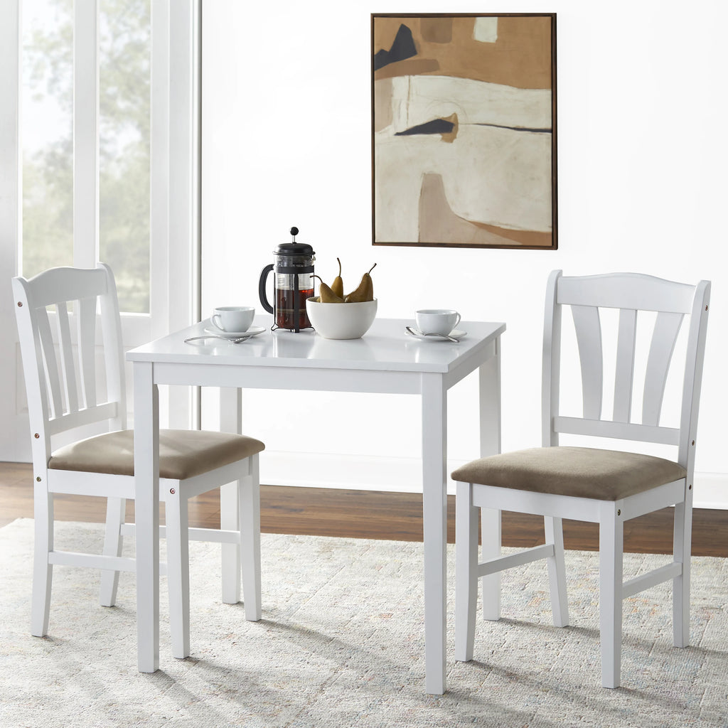 3-Piece Indoor Wood Dining Set with Table and Chairs N5099