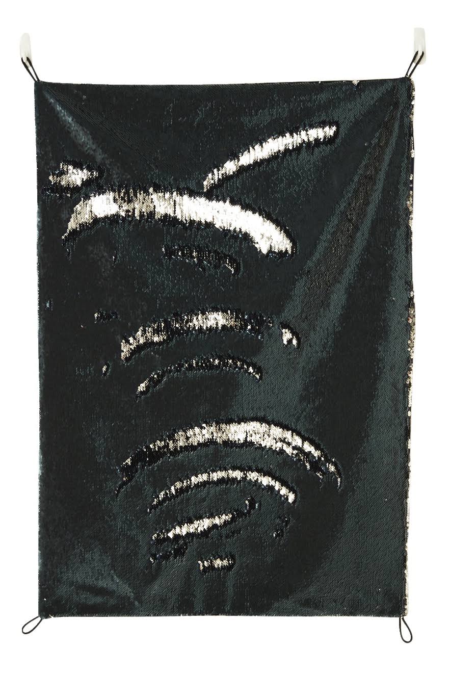 Sensory Sequin Panel, 24 x 36 Inches, Blue/Silver A749690