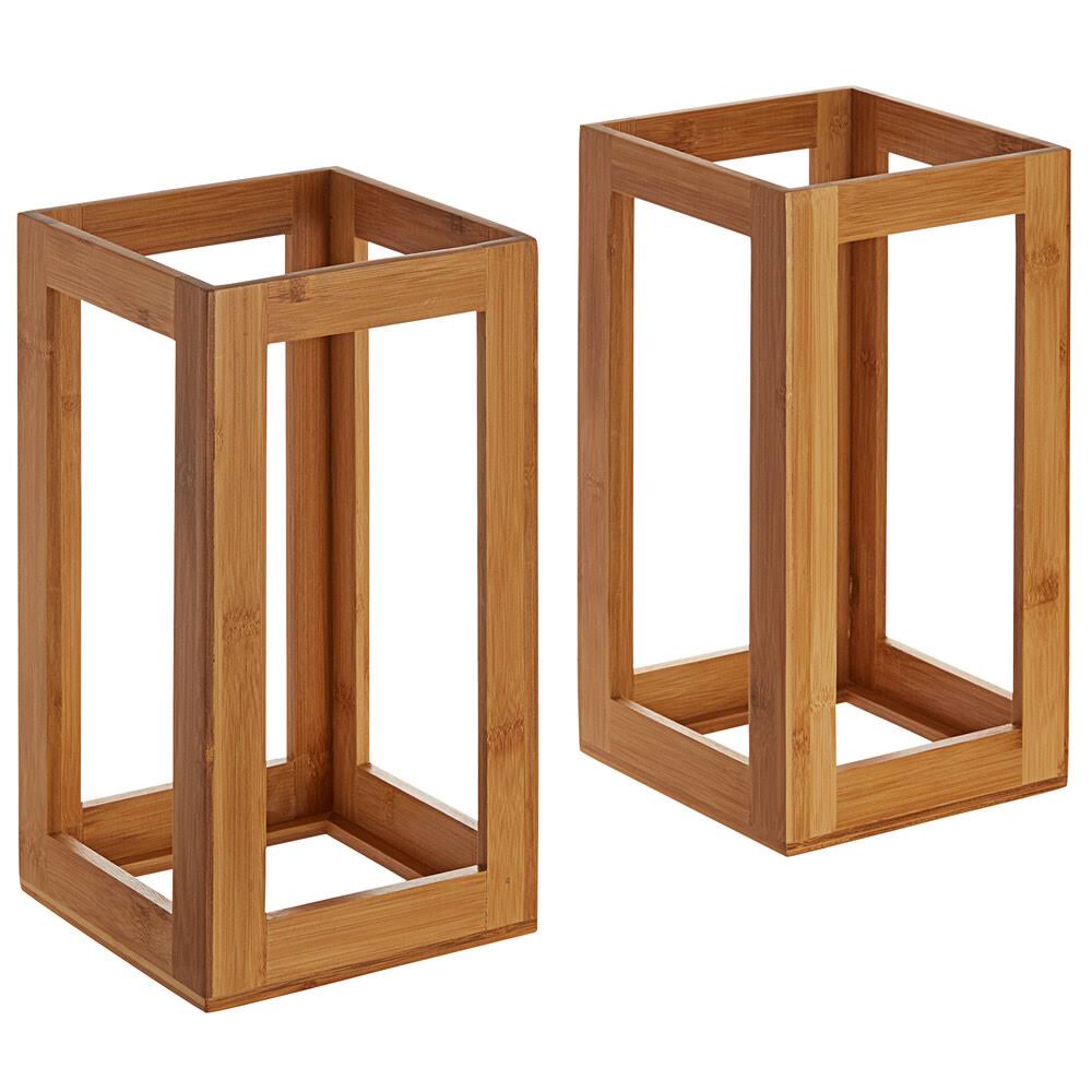 Natural Bamboo Rectangular Riser - 2/Set J90212