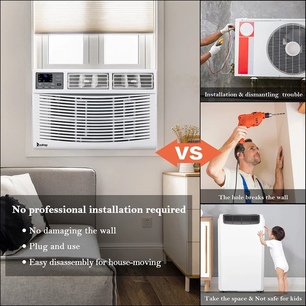 White 5000 BTU Window Air Conditioner X87777