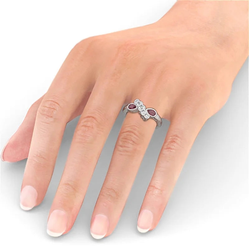 14K White Gold Eternity Band Size 9.5 Q30708