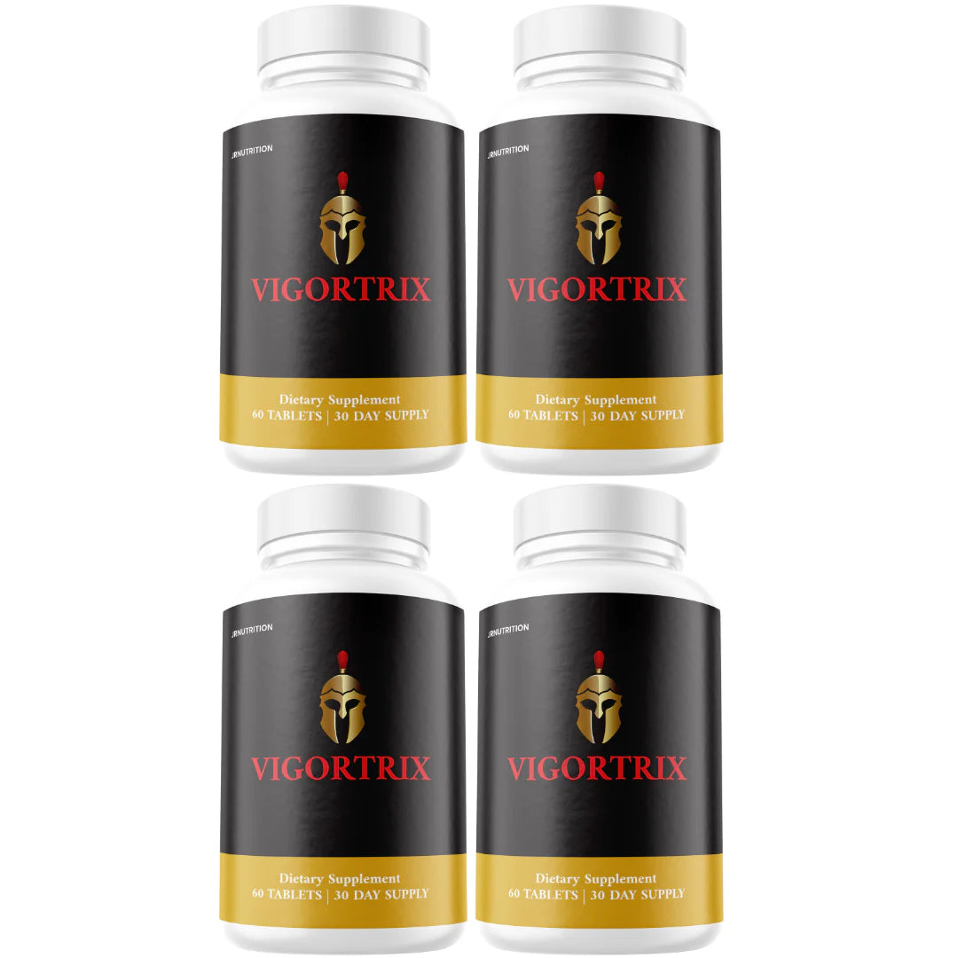 Men Vitality Pills Natural Energy & Stamina Support 4 Bottles H8204