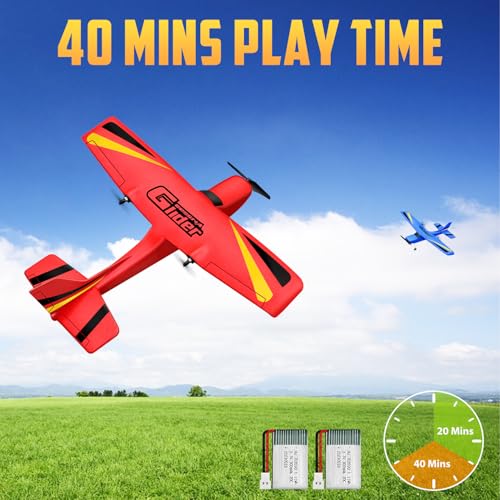 Red 2.4GHz Remote Control Airplane A726098