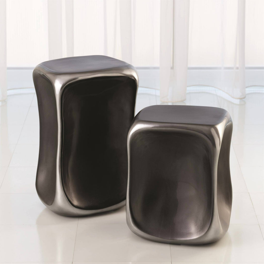 Black/Platinum Accent Table G156
