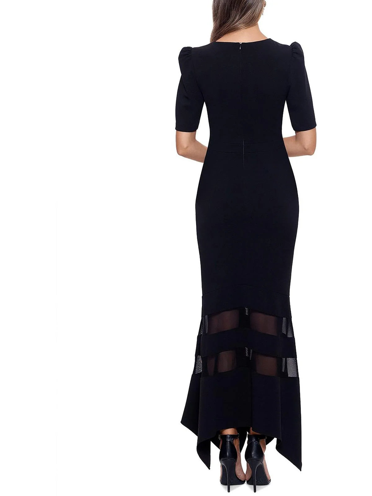 Illusion Fit & Flare Evening Dress H670537