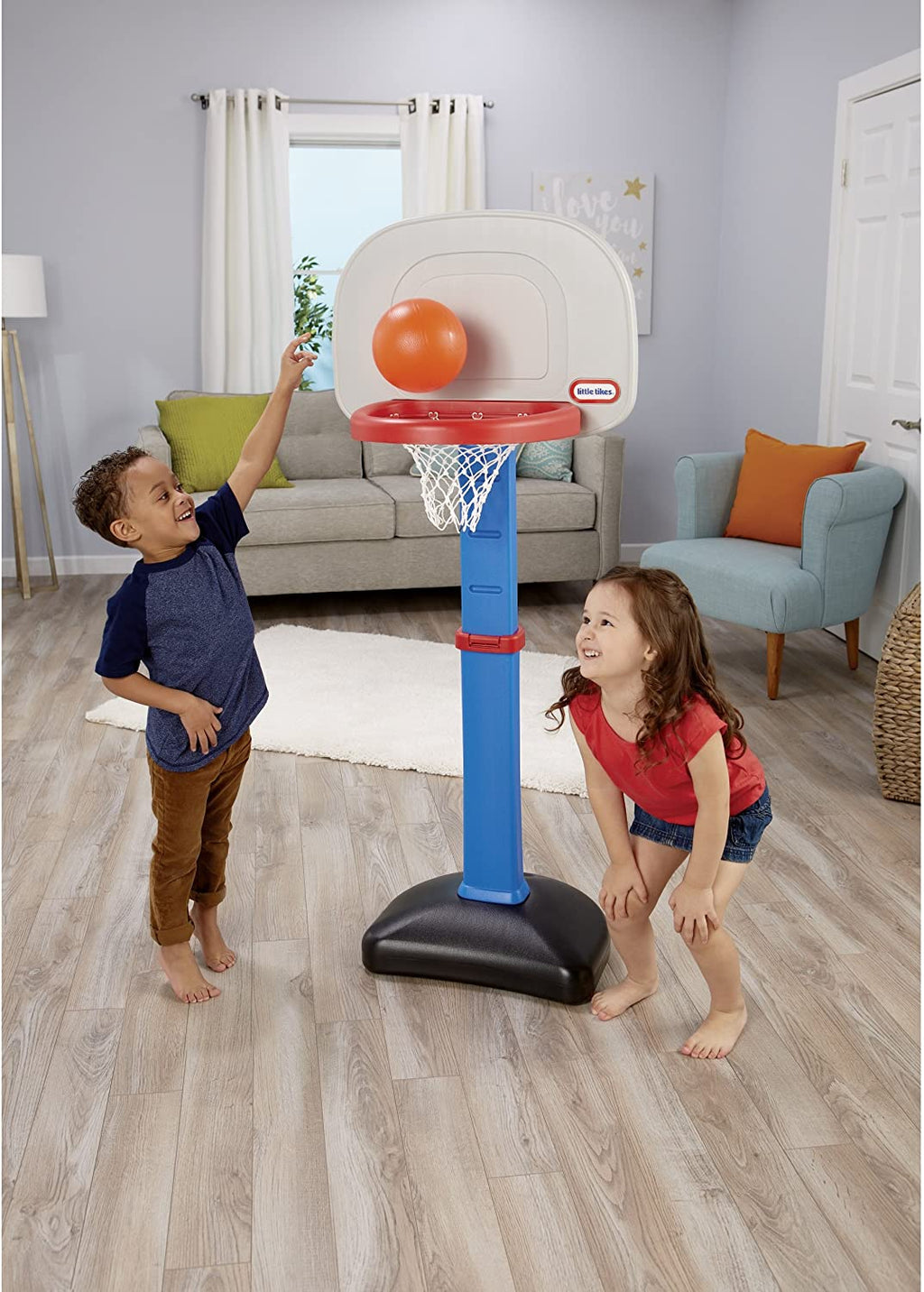 Blue Basketball Set with 3 Balls H2420