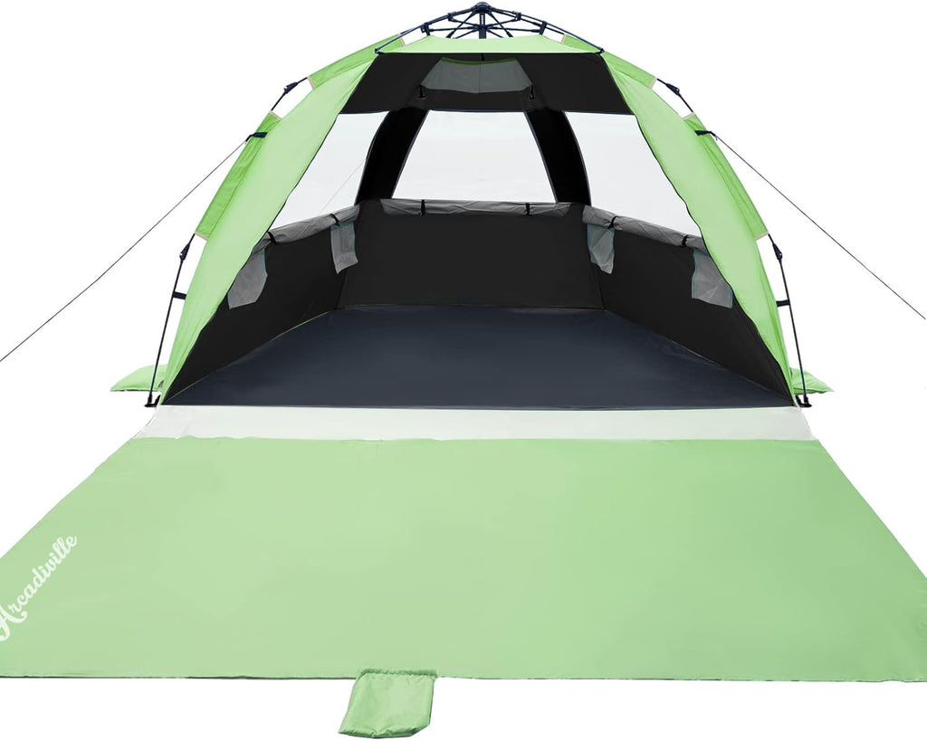Pop up Beach Tent UPF 50+ 4 Person Sun Shelter O3293